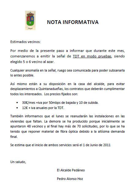 comunicado